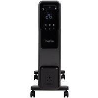 Russell Hobbs 11 Fin Oil Filled Radiator 2500W, Portable Electric Heater with 4 Heat Modes, Touch Control, LED Display & Remote Control, Overheat & Tip Over Protection, 25m² Room Size, RHOFR2500-M-D