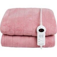 Russell Hobbs Rhht1004pnk Heated Throw W/microfleece In Pink Pink 130cm W X 180cm L