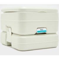 HI-GEAR Portable Flush Toilet, WHITE/TOILET