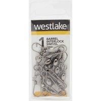 Westlake Barrel Interlock Swivel Size 1 (10 Pack), Silver