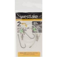 Westlake 2 Hook 1Up 1Down Rig (Size 1/0), Multi Coloured