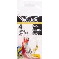Westlake 4 Hook Feather Rig 2/0, Multi Coloured