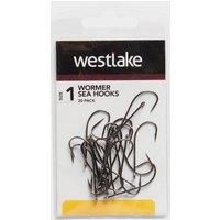 Westlake 20Pk Worm Hooks Sz 1, Black