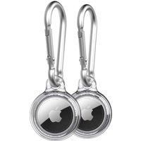 Tech21 Evo Clear AirTags case with Carabiner. Compatible with Apple AirTag.