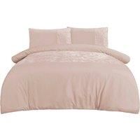 Velvet Cuff Sleepdown Bedding Duvet Cover Set & Pillowcases Single Double King