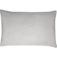Sleepdown Pillowcase Sateen Pack of Two Housewife Pillow Cover Set Anti-Allergy 300 Thread Count Luxury Bed Linen-Silver-50 x 75cm, 100% Cotton, Silver, Standard 50cm x 75cm