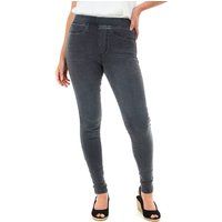 Smart Living Women's Skinny Fit Denim Jeggings with Pockets-Classic Casual Trousers in Grey | Size: 10