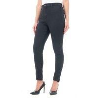 M17 Women Ladies High Waisted Denim Jeans Skinny Fit Casual Cotton Trousers Pants with Pockets (26, Black)