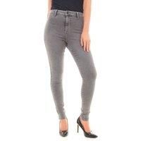 Smart Living Women's Stylish Skinny Fit High Waisted Denim Jeans in Dark Grey | Size: 14