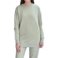 M17 Womens Ladies Classic Crew Neck Sweatshirt Sweater Casual Pullover Long Sleeve Top Plain Jumper (XL, Sage Green)