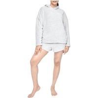 Soft & Cozy Fleece Loungewear Hoodie & Short Set