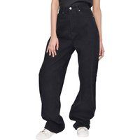 Smart Living Womenâ€™s 90s Wide Leg High Waist Jeans â€“ Classic, Stylish & Versatile in Black | Size: 18