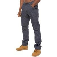 Enzo Men's Straight Leg Denim Jeans in Grey | Size: 34L