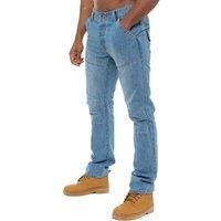 Enzo Men's Straight Leg Denim Jeans in Light Blue | Size: 36S