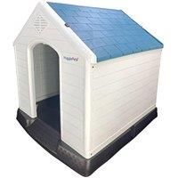 HugglePets Plastic Dog Kennel XL Outdoor Pet House Weatherproof Durable Shelter