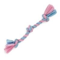 HugglePets Fleece Dog Toy Rope Super Soft Teeth Cleaning Toys Log Tug Ball Knot