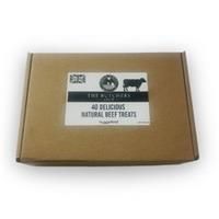 Assorted Dog Beef Treat Box 40 pcs Natural Air-Dried Treats Chews High Protein
