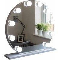 At Home Comforts Audrey Hardwood Round 10 Led Frameless