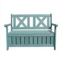Jack Stonehouse Seated Outdoor Wooden Storage Bench - Green