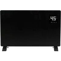 JSH 2kw Wifi SmartApp Control Glass Panel Electric Heater Timer Wall Floor Mount