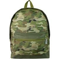 Camouflage Khaki Backpack Kids Boys School Bag Rucksack Book Bag Green Beige Zip