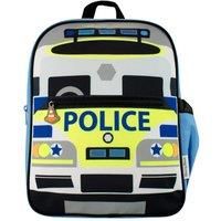 Police Backpack Kids Childrens Boys School Bag Rucksack Blue Emergency Yellow