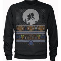 E.T Phone Home Fairisle Men's Christmas Sweatshirt - Black - XXL - Black