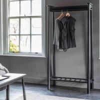 Gallery Direct Oxford Open Wardrobe Black 825x440x1740mm