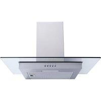 SIA FL60SS 60cm Flat Glass Stainless Steel Chimney Cooker Hood Extractor Fan