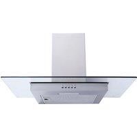 SIA FL70SS 70cm Flat Glass Stainless Steel Chimney Cooker Hood Extractor Fan