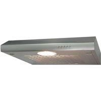 SIA STH60SI 60cm Silver Slimline Visor Cooker Hood Kitchen Extractor Fan