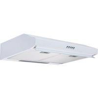 SIA VSR60WH 60cm White Slimline Visor Cooker Hood Kitchen Extractor Fan