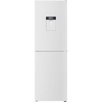 SIA SFF17650W 50/50 Split Freestanding 252L Combi Fridge Freezer with Water Dispenser in White, Includes 3 Glass Fridge Shelves & 4 Freezer Compartments