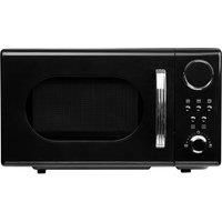 SIA Retro Freestanding Microwave with Digital Timer, 20L, 700W, Black - FRM20BL