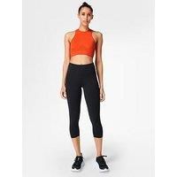 Sweaty Betty Womens Training Power Crop Workout Leggings - Black
