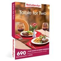 Red Letter Days Table for Two Gift Voucher – 690 dining out experiences for two