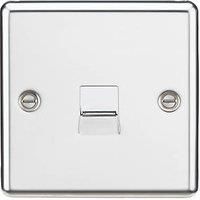 KnightsBridge Telephone Extension Outlet - Rounded Edge Polished Chrome