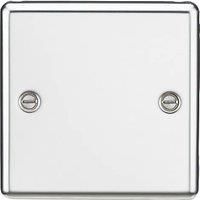 1G Blanking Plate - Rounded Edge Polished Chrome