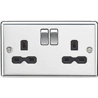 Knightsbridge Rounded Edge Polished Chrome Full Range, Switches, Sockets & More