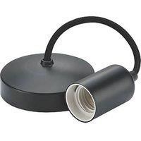 ML 8270AT 6" E27 Screw Contemporary Ceiling Pendant Light Set - Anthracite