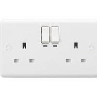 Knightsbridge CU9KW Smart Twin Socket - WiFi No hub Required, white