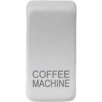 KnightsBridge Switch cover "marked COFFEE MACHINE" - matt white