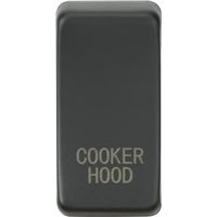 KnightsBridge Switch cover "marked COOKER HOOD" - anthracite