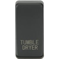 KnightsBridge Switch cover "marked TUMBLE DRYER" - anthracite