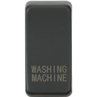 KnightsBridge Switch cover "marked WASHING MACHINE" - anthracite