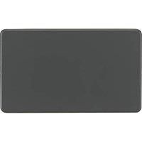 KNIGHTSBRIDGE SCREWLESS FLATPLATE LIGHT SWITCHES & SOCKETS ANTHRACITE RANGE