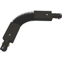 KnightsBridge 230V Single Circuit Track Flexible Connector - Black