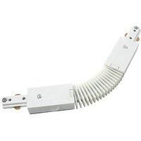 KnightsBridge 230V Single Circuit Track Flexible Connector - White