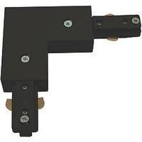 Knightsbridge Black Single Circuit LED Track Light, Spotlights, Live Ends, Ends