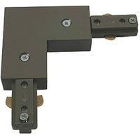KnightsBridge 230V Track L Right Angle Connector - Satin Nickel